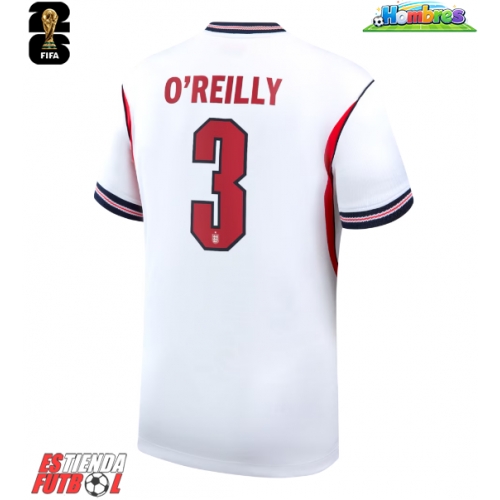 Inglaterra Nico O'Reilly #3 Primera Equipación Mundial 2026 Manga Corta